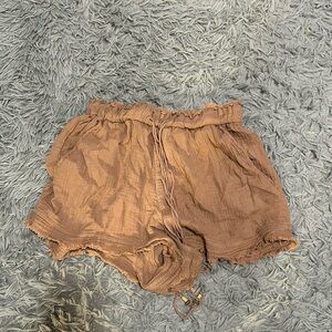 Brown boho shorts